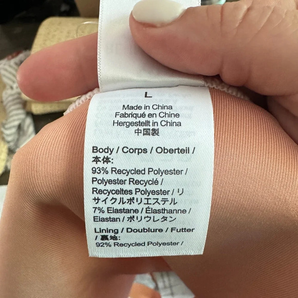 J.CREW NWT Textured curved-waist cheeky bikini bottom white Size L - Picture 6 of 6